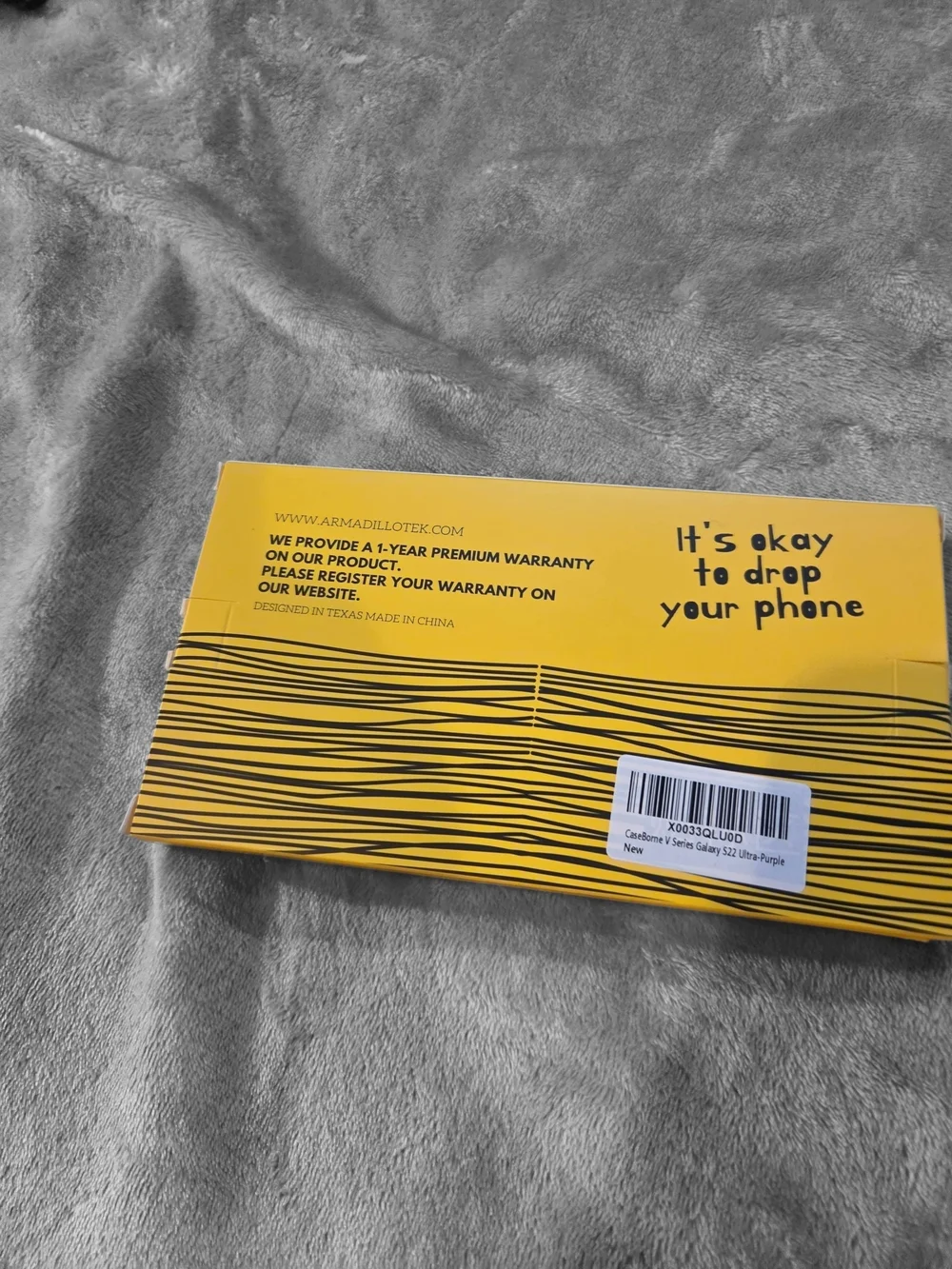 CaseBorne Purple Protective Phone Case for Samsung Galaxy s22+ with Kickstand